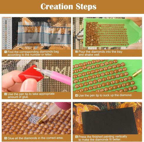 MXJSUA Diamond Painting Kits for Adults, 5D Diamond Art Kits for Beginners, DIY Full Drill Picture with Diamond for Home Wall Decor, 12x16 Inch - Scenery in Saudi Arabia