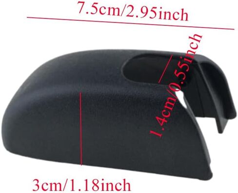 Rear Wiper Arm Cap Cover, Rear Hatch Window Wiper Arm Cover, 2008-2014 Compatible with Scion IQ, Replace 85292-42010 in Saudi Arabia