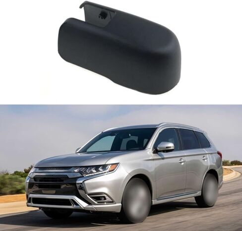 Rear Hatch Window Wiper Arm Cover, 1pc 8253A133, 2016-2021 Compatible with Mitsubishi Outlander, Rear Wiper Arm Cap Cover in Saudi Arabia