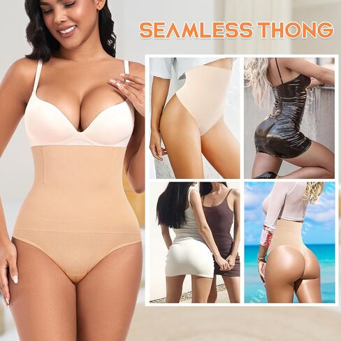 Thong Shapewear for Women Tummy Control Seamless High Waist Body Shaper Underwear Shaping Panties in Saudi Arabia