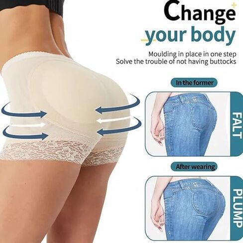 2PCS Women Butt Lifting Panties Lace Classic Daily Wear Body Shaper Butt Lifter Panty Tummy Control Shapewear in Saudi Arabia