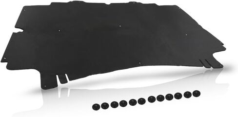 Hood Insulation Pad 1/2" Heat Blanket with Clips Compatible with 2002-2009 Dodge Ram 2500 3500 Black in Saudi Arabia