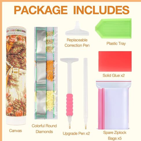 MEIYUDA 5D Peony Diamond Art Kits for Adults, DIY Vase Peony Diamond Painting Kits for Adults Beginners, Flowers Round Full Drill Crystal Craft Kits for Home Wall Decor Present 12x12inch in Kuwait