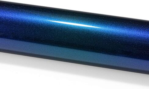 1FTx5FT PET Super Gloss Metallic Shadow Blue High Glossy Vinyl Wrap Auto Car Sticker Decal Film Sheet Bubble Free Air Release Technology with Tool Set in Saudi Arabia