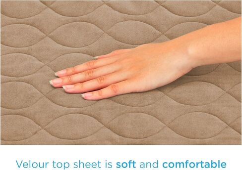 NOVA Waterproof Reusable Underpad for Chair, Seat, Furniture or Bed with Velour Soft Top Layer, Washable Incontinence Seat & Surface Overlay, Super Absorbent, 22" x 21" Size, Blue in Saudi Arabia