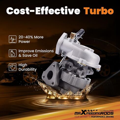 maXpeedingrods VZ21 RHB31 Turbo Turbocharger for Small Engine Snowmobiles Quads Rhino Motorcycle ATV, for Suzuki Alto with YA1 F6AT 21R707-0011-G1, 13900-62D51, Basic VL Series in Saudi Arabia