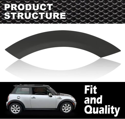 ANDPLAY Front Right Fender Splash Shield Compatible with Mini Cooper 2002-2008 Front Wheel Arch Cover Trim Wheel Arch Trim Passenger Side in Saudi Arabia