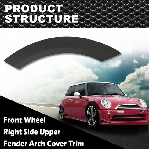 ANDPLAY Front Right Fender Splash Shield Compatible with Mini Cooper 2002-2008 Front Wheel Arch Cover Trim Wheel Arch Trim Passenger Side in Saudi Arabia