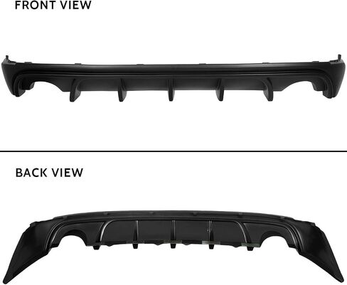 KUAFU Rear Bumper Lip Diffuser Compatible with 2014-2016 Lexus IS250 IS350 IS200T Spoiler Splitter F-Sport Style Black ABS Plastic in Saudi Arabia