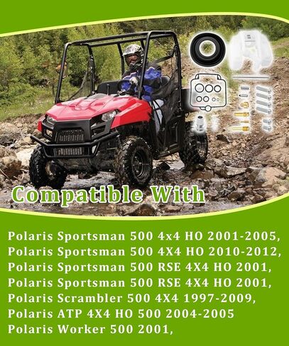 طقم إصلاح إعادة بناء المكربن ​​Carb متوافق مع Polaris Sportsman 500 4x4 HO 2001-2012 in Kuwait
