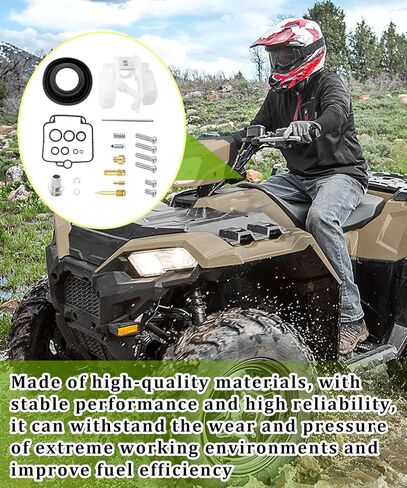 طقم إصلاح إعادة بناء المكربن ​​Carb متوافق مع Polaris Sportsman 500 4x4 HO 2001-2012 in Kuwait