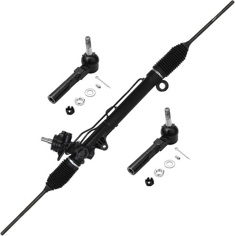 Detroit Axle - Front 3pc Rack and Pinion Kit for Chevrolet Uplander Buick Terraza Pontiac Montana Saturn Relay, 1 Power Steering Rack and Pinion Assembly 2 Outer Tie Rod Ends Replacement in Saudi Arabia
