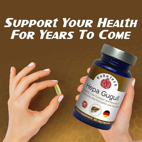 Hepa Gugull Liver Supplement for Much-Needed Liver Detox, Natural Liver Support Essential with Guggul Resin, Milk Thistle Powder and More, Promotes Overall Well-Being (60 Count (Pack of 1)) in Saudi Arabia