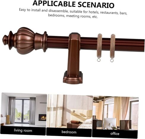 VALICLUD Wooden Curtain Rings Set of 2 Rustic Curtain Hanging Rings for Roman Rods for Home Decor in Saudi Arabia