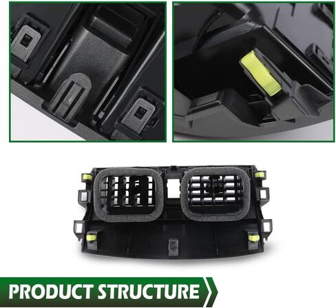 LQI Center Dash Radio Bezel AC Air Vents Upper Trim Compatible with Toyota Camry 2002 2003 2004 2005 2006 Gray in Saudi Arabia