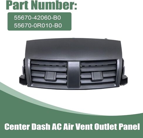 Center Dash A/C Outlet Air Vent Panel Cover 55670-42060-B0 55670-0R010-B0 Fit for Toyota RAV4 Base Limited Sport 2.4L L4 2006-2008 2.5L L4 2009-2012 Center Grille in Saudi Arabia