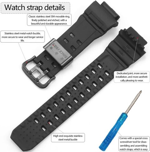 Watchband Compatible with Casio 10455201 Replacement Resin Band Rangeman GW-9400 GW9400 Watch Strap in Saudi Arabia