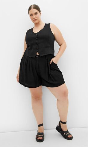City Chic Women's Plus Size Shorts - Bella in Saudi Arabia