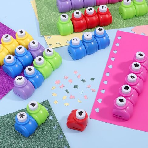 Craft Punches 20pcs, Katfort Hole Punch Shapes 20 Patterns, Craft Hole Punch Shapes, Shape Paper Punch Set for Crafts for Adults for DIY Scrapbooking Nail Art Craft Punchers Supplies in Saudi Arabia