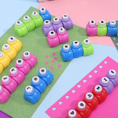 Craft Punches 20pcs, Katfort Hole Punch Shapes 20 Patterns, Craft Hole Punch Shapes, Shape Paper Punch Set for Crafts for Adults for DIY Scrapbooking Nail Art Craft Punchers Supplies in Saudi Arabia