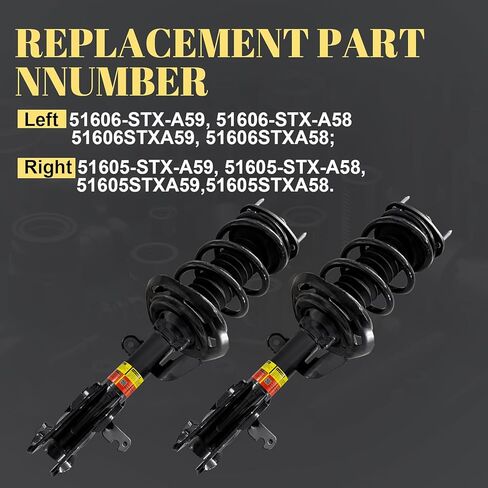 52610-STX-A52 52610-STX-A53 Rear Shock Electronic Compatible with Acura MDX 2007-2013 fits for Acura ZDX 2010-2013, 52610-STX-A54, 52610-STX-A55 in Saudi Arabia