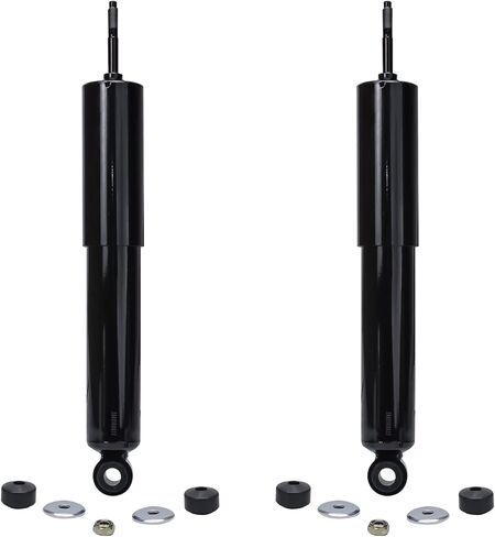 Detroit Axle - 2 Front Shock Absorbers for Ford E-150 E-250 E-250 E-350 E-450 Econoline Super Duty Front Replacement Shocks Pair Set in Saudi Arabia