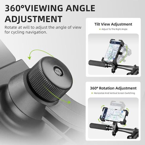 ROCKBROS Bike Phone Mount Bike Phone Holder,Motorcycle Phone Mount Phone Holder for Bike Motorcycle E-Bike Cell Phone Clamp for iPhone 16 15 Pro Max/ 14/13, Galaxy S10 and More 4.5-7.2" in Saudi Arabia