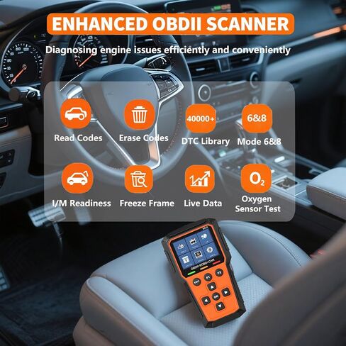 OBD2 Scanner Car Diagnostic Tool Check Engine Light Car Code Reader Clear Error Codes OBDII Scanner with Battery Test in Saudi Arabia