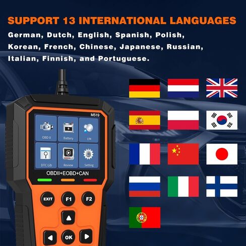 OBD2 Scanner Car Diagnostic Tool Check Engine Light Car Code Reader Clear Error Codes OBDII Scanner with Battery Test in Saudi Arabia