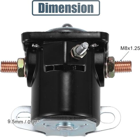 uxcell Universal Card Car Starter Solenoid Switch Relay Intermittent Duty 6 Volt DC Contactor Solenoid Control Relay Switch 3 Terminals in Saudi Arabia