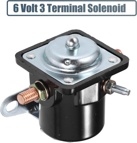 uxcell Universal Card Car Starter Solenoid Switch Relay Intermittent Duty 6 Volt DC Contactor Solenoid Control Relay Switch 3 Terminals in Saudi Arabia