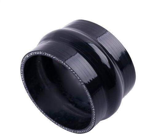 Silicone Straight Hump Coupler Hose, 4-Ply, 5.4mm Wall Thickness, 3'' Length(76mm) 11 Colors (Gloss Black, ID 4'' (102mm)) in Saudi Arabia
