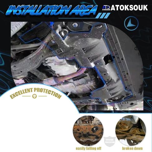 درع سبلاش المحرك لسيارة Honda HR-V 2016-2022 حماية تحت رذاذ المحرك لـ HR-V 2017-2021 اللوحات الطينية لغطاء المحرك (74115T7JH00، HO1228151/مناسب فقط لجانب الركاب) in Kuwait