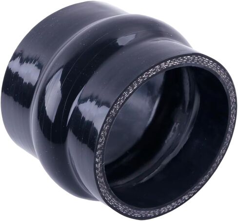 Silicone Straight Hump Coupler Hose, 4-Ply, 5.4mm Wall Thickness, 3'' Length(76mm) 11 Colors (Gloss Black, ID 4'' (102mm)) in Saudi Arabia