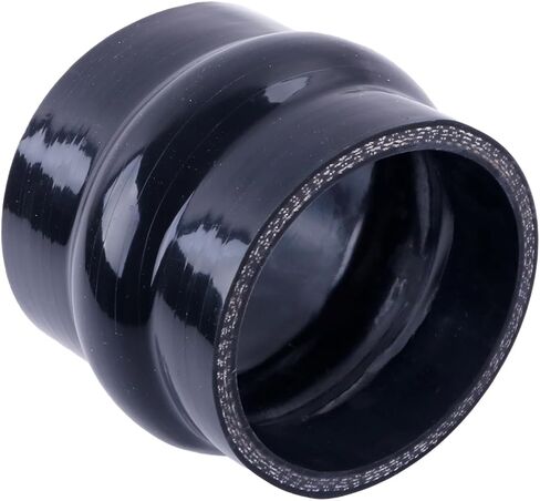 Silicone Straight Hump Coupler Hose, 4-Ply, 5.4mm Wall Thickness, 3'' Length(76mm) 11 Colors (Gloss Black, ID 4'' (102mm)) in Saudi Arabia