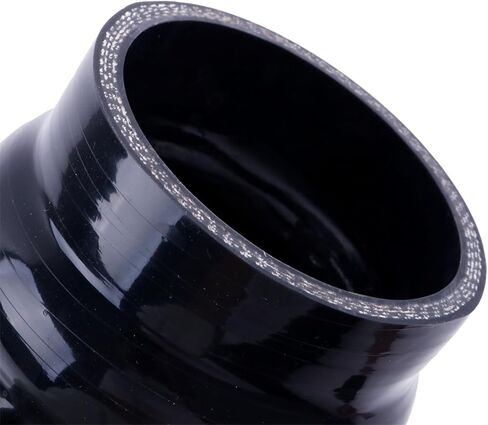 Silicone Straight Hump Coupler Hose, 4-Ply, 5.4mm Wall Thickness, 3'' Length(76mm) 11 Colors (Gloss Black, ID 4'' (102mm)) in Saudi Arabia