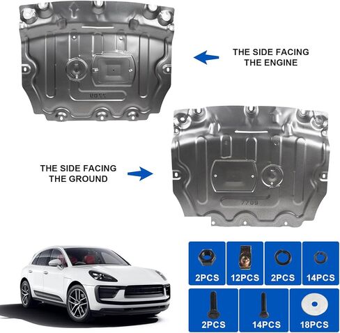 Engine Splash Shield Under Diaper Compatible with 2015-2023 Porsche Macan Rplace# 95B863821 in Saudi Arabia