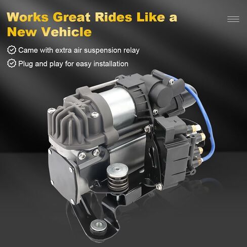 مضخة ضاغط تعليق JDMON Air Ride مع دعامة/كتلة صمام متوافقة مع BMW 7 Series G11 G12 740i 750i 760i Li 2016-2019، استبدل 37206861882 37206884682 in Saudi Arabia