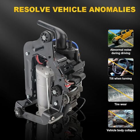مضخة ضاغط تعليق JDMON Air Ride مع دعامة/كتلة صمام متوافقة مع BMW 7 Series G11 G12 740i 750i 760i Li 2016-2019، استبدل 37206861882 37206884682 in Saudi Arabia