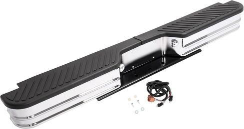 KUAFU Rear Bumper Compatible with 1967-1991 Chevy Chevrolet GMC C/K Fleetside,1972-1993 Dodge Fleetside Ram charger 1967-1998 Ford Bronco F250 F350HD Super Duty F-Series Styleside Silvery in Saudi Arabia