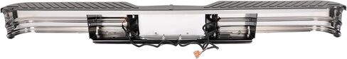 KUAFU Rear Bumper Compatible with 1967-1991 Chevy Chevrolet GMC C/K Fleetside,1972-1993 Dodge Fleetside Ram charger 1967-1998 Ford Bronco F250 F350HD Super Duty F-Series Styleside Silvery in Saudi Arabia