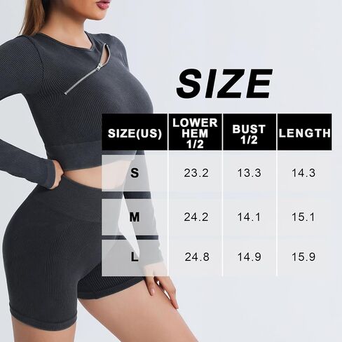 Women's High Elasticity Slim Fit Long Sleeve Shirt Activewear Workout Top (Black, S) in Saudi Arabia