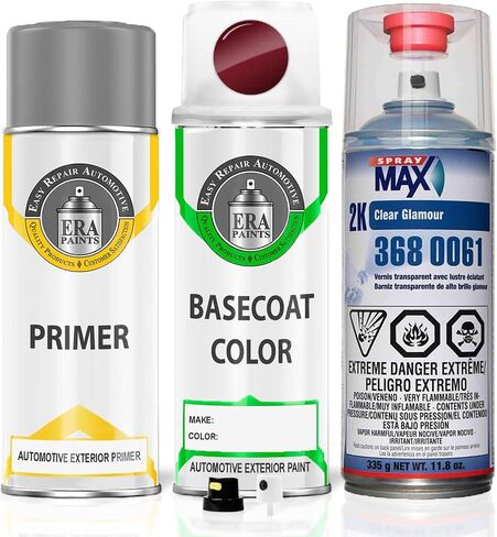 دهانات ERA PRV/NRV - لؤلؤة حمراء مخملية لرذاذ طلاء السيارات DODGE Exact Match - طقم ممتاز مع 2K 3680061 Clearcoat in Saudi Arabia