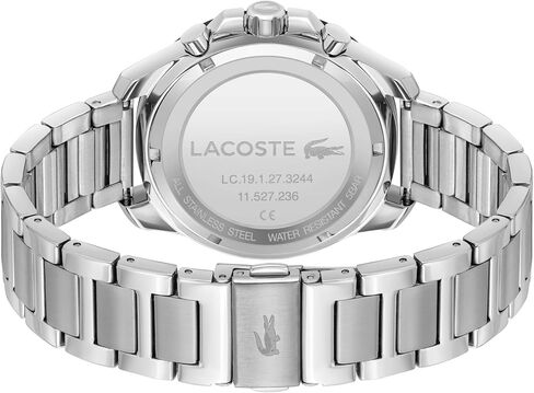 Lacoste Toronga Men's Multifunction Watch, Stainless Steel Wristband, Water Resistant up to 5ATM/50 Meters, Sporty Styled Watch for Him, 44mm in Saudi Arabia
