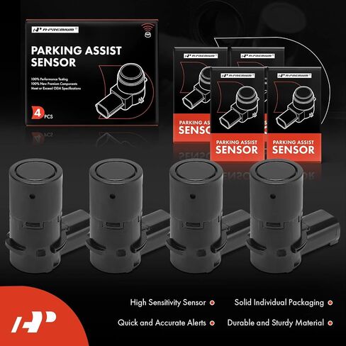 A-Premium 4-PC Rear Reverse Backup Parking Assist Sensor Compatible with Select Jaguar Models - XF 2009-2015, Replace# 2W9315K859DAW, 4450971 in Saudi Arabia