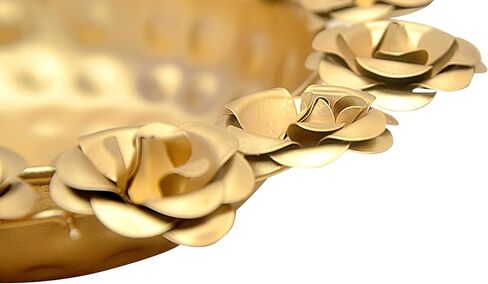 ديكور روز أورلي - 9 بوصة | زهرة أورلي مصنوعة يدويًا لديكور المنزل | إهداء | ديكور المكاتب والطاولات | مهرجان | ديوالي | بوجا | عناصر الديكور ديوالي in Kuwait