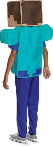 Disguise Minecraft Steve Costume for Kids, Official Minecraft Costume Pop Out Outfit with Headpiece in Saudi Arabia