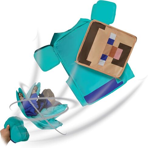 Disguise Minecraft Steve Costume for Kids, Official Minecraft Costume Pop Out Outfit with Headpiece in Saudi Arabia