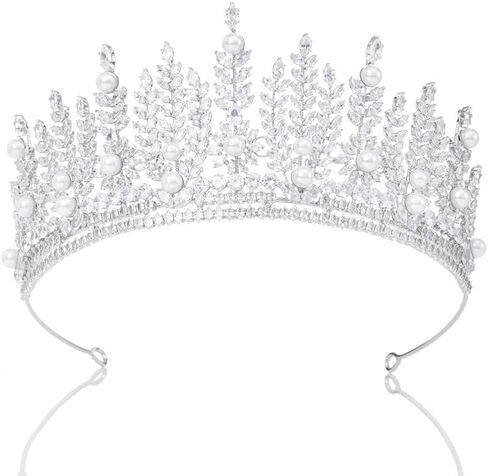 14K Gold Moissanite Double Layer Bridal Headpiece, European Style Wedding Crown Hair Accessories for Women, Ideal Gift for Brides, Birthday Parties and Special Occasions in Saudi Arabia
