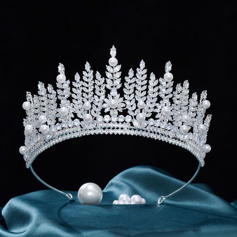 14K Gold Moissanite Double Layer Bridal Headpiece, European Style Wedding Crown Hair Accessories for Women, Ideal Gift for Brides, Birthday Parties and Special Occasions in Saudi Arabia